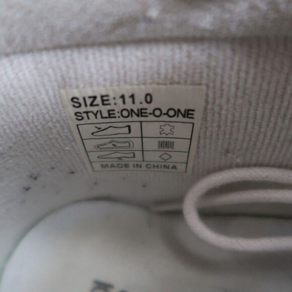 Clear Weather Shoes Mens 11 Sneaker Chukka Boot One O One White Leather Casual - Picture 11 of 13